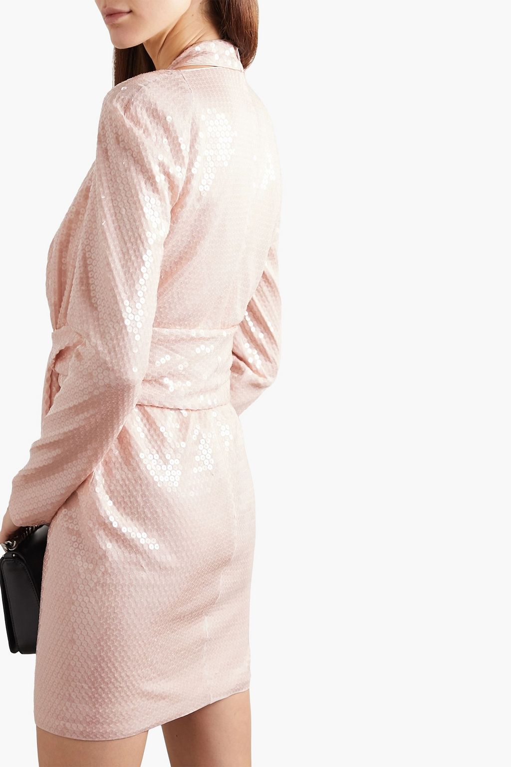 TOM FORD Cutout sequined crepe de chine mini dress