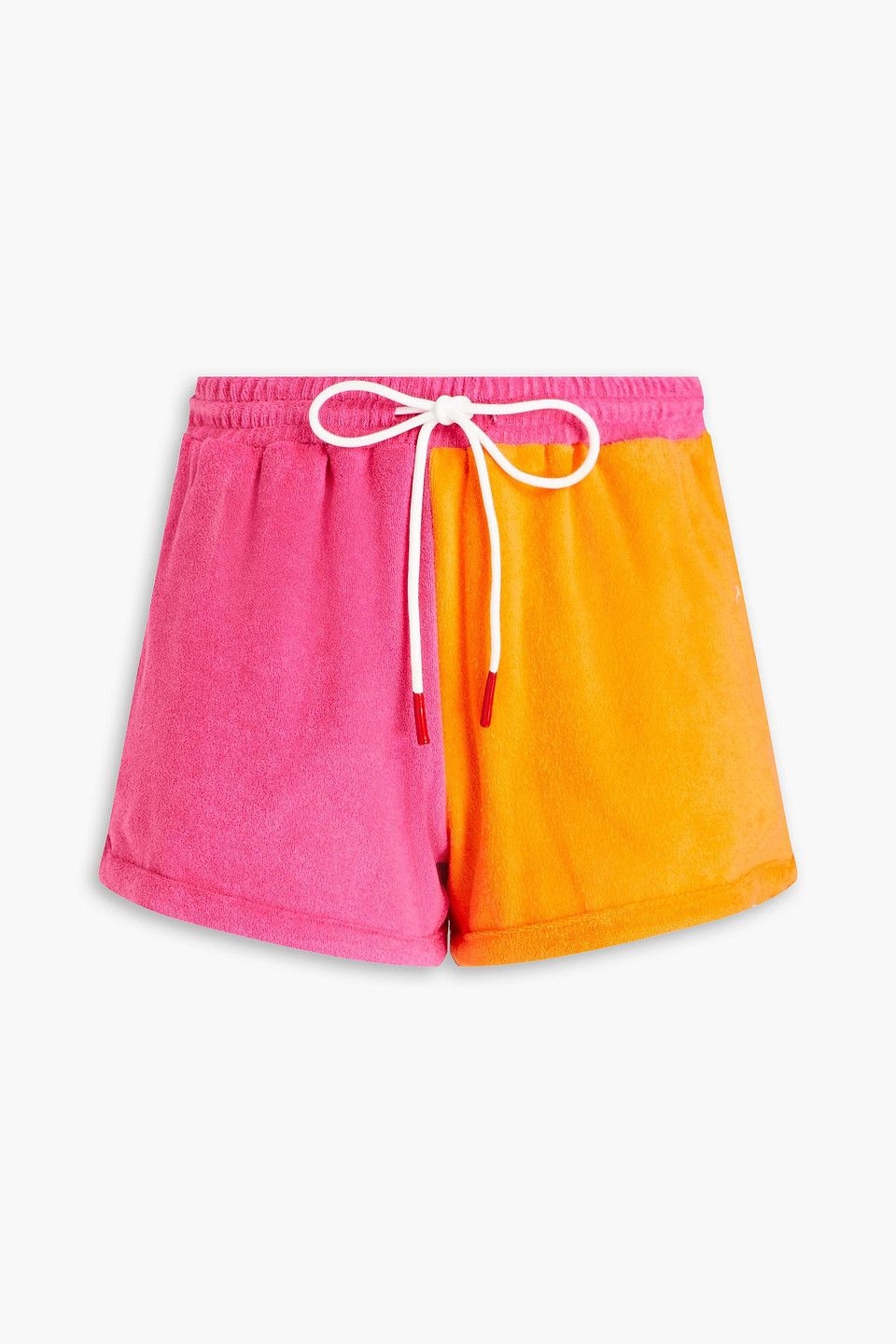 Solid & Striped The Charlie Two-tone Cotton-blend Terry Shorts In Multi