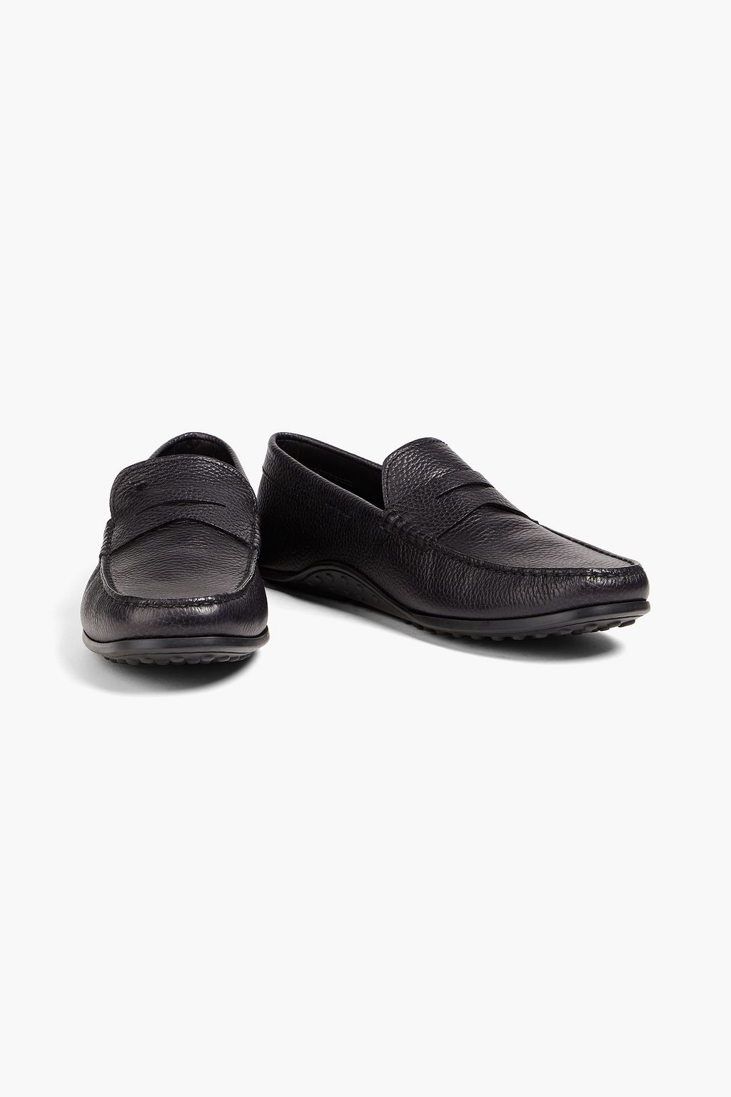 TOD'S Gommino pebbled-leather loafers