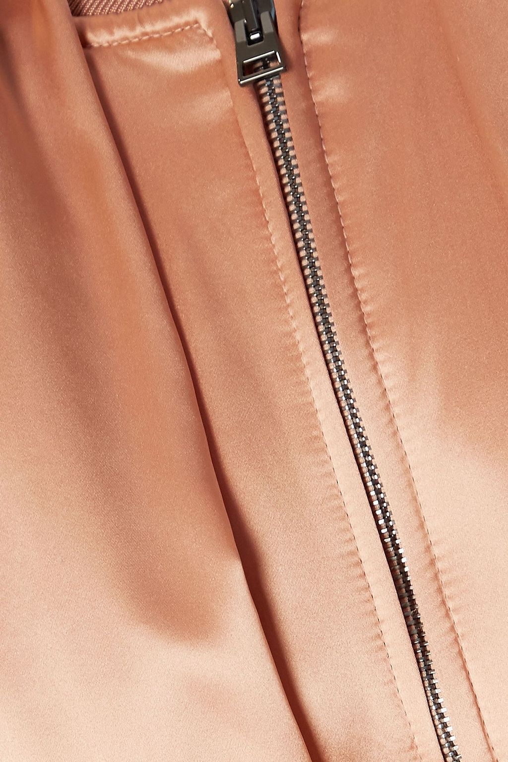 TOM FORD Draped silk-satin bomber jacket