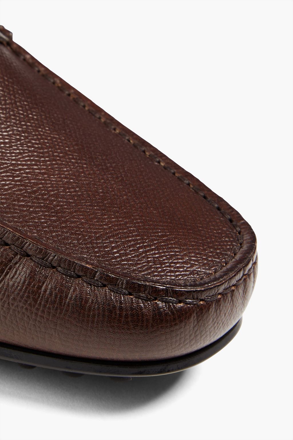 TOD'S Textured-leather driving shoes