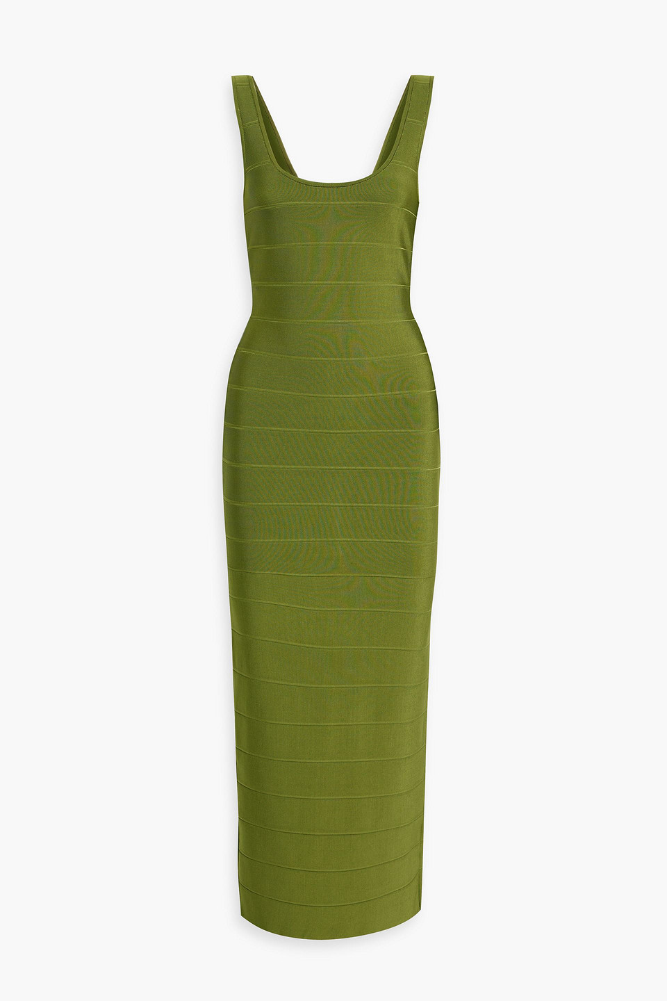 Herve Leger Bandage Maxi Dress In Army Green | ModeSens