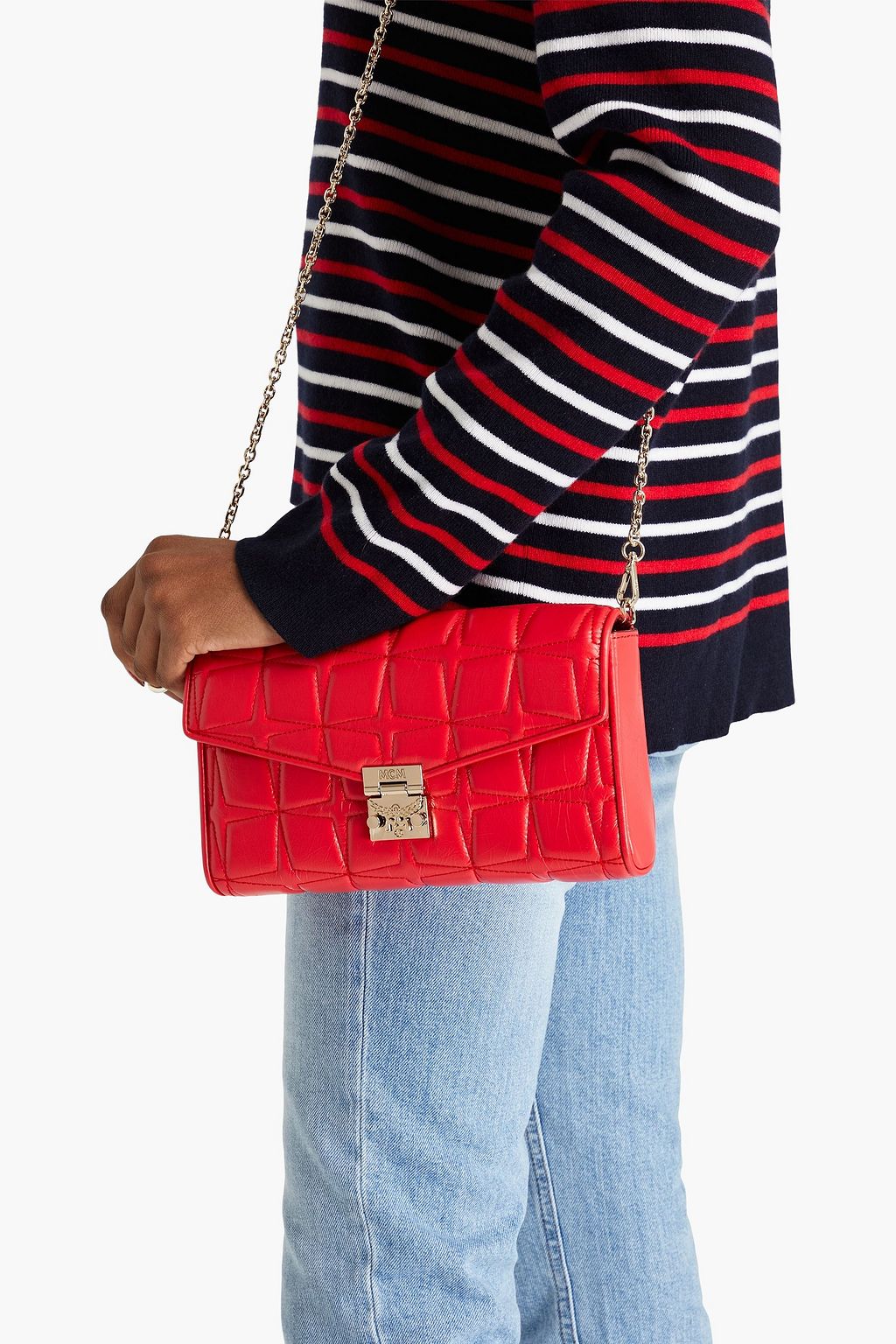 MCM Quilted leather clutch
