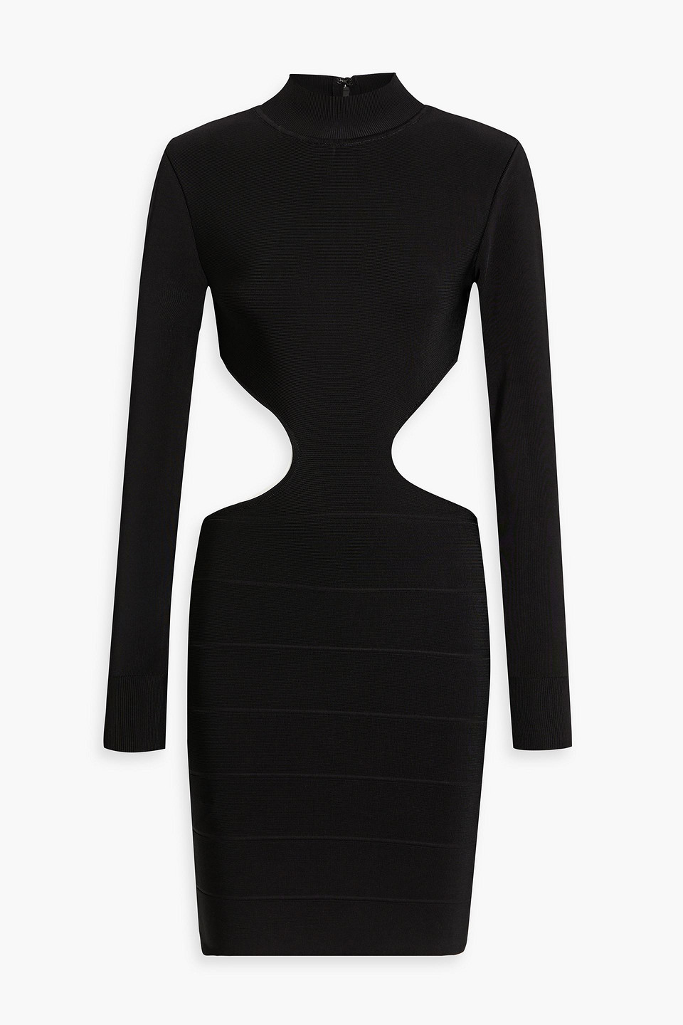 Herve Leger Icon Cutout Bandage Mini Dress In Black