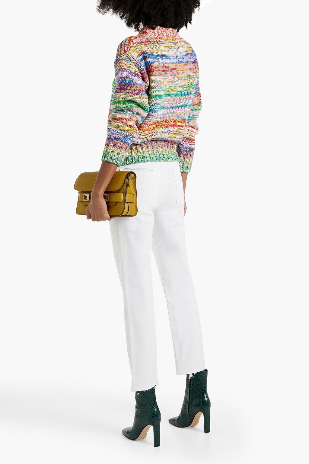 OSCAR DE LA RENTA Marled cotton sweater
