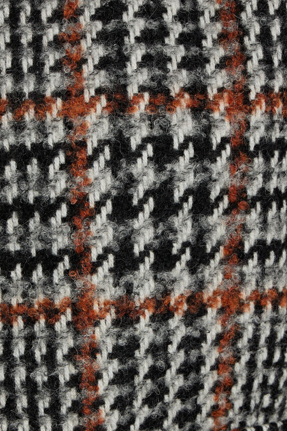 OSCAR DE LA RENTA HERRINGBONE WOOL-BLEND TWEED JACKET 3074457345634608635