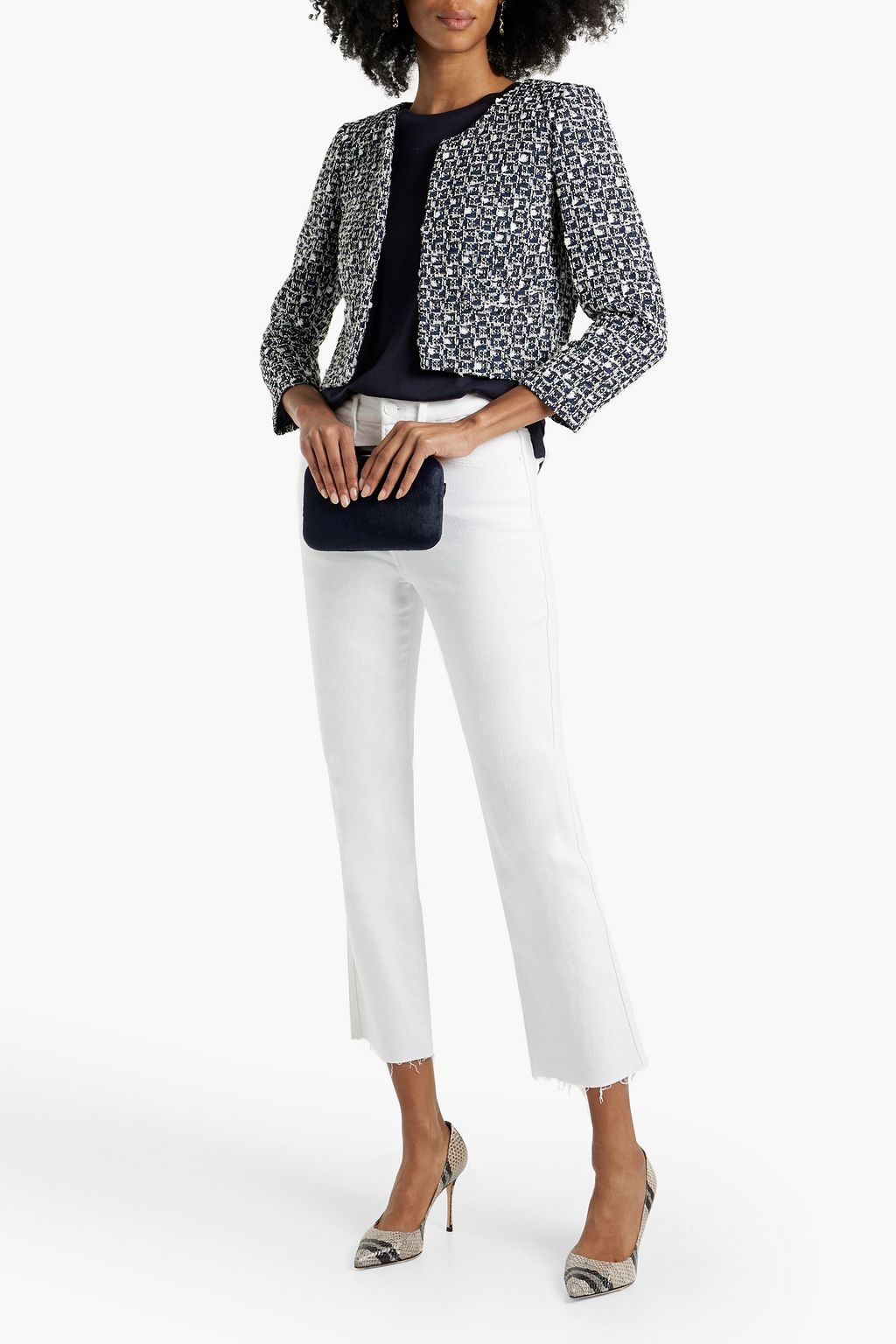 OSCAR DE LA RENTA Bouclé-tweed jacket