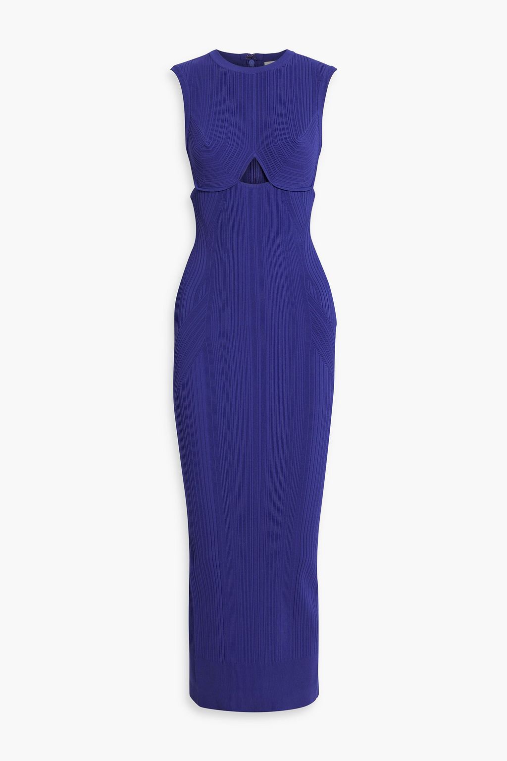 HERVÉ LÉGER Cutout ribbed-knit gown | THE OUTNET