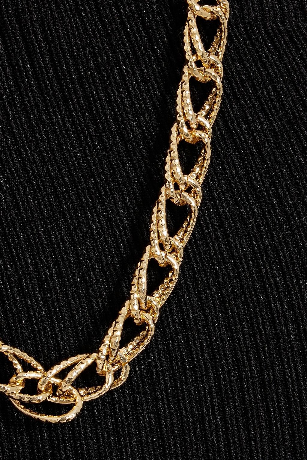 WALTER BAKER Maddox chain-embellished ribbed jersey top