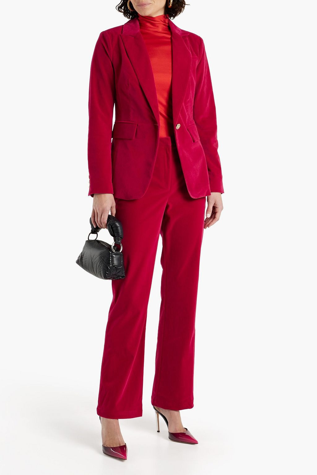 WALTER BAKER Erris velvet straight-leg pants | THE OUTNET