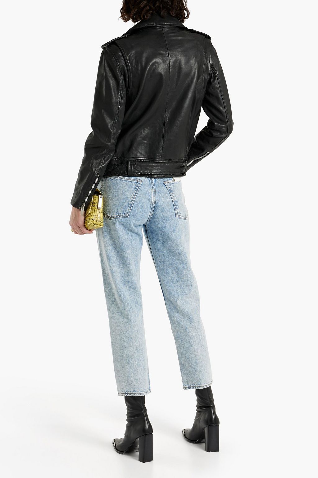 WALTER BAKER Kingsley leather biker jacket | Sale up to 70% off | THE ...