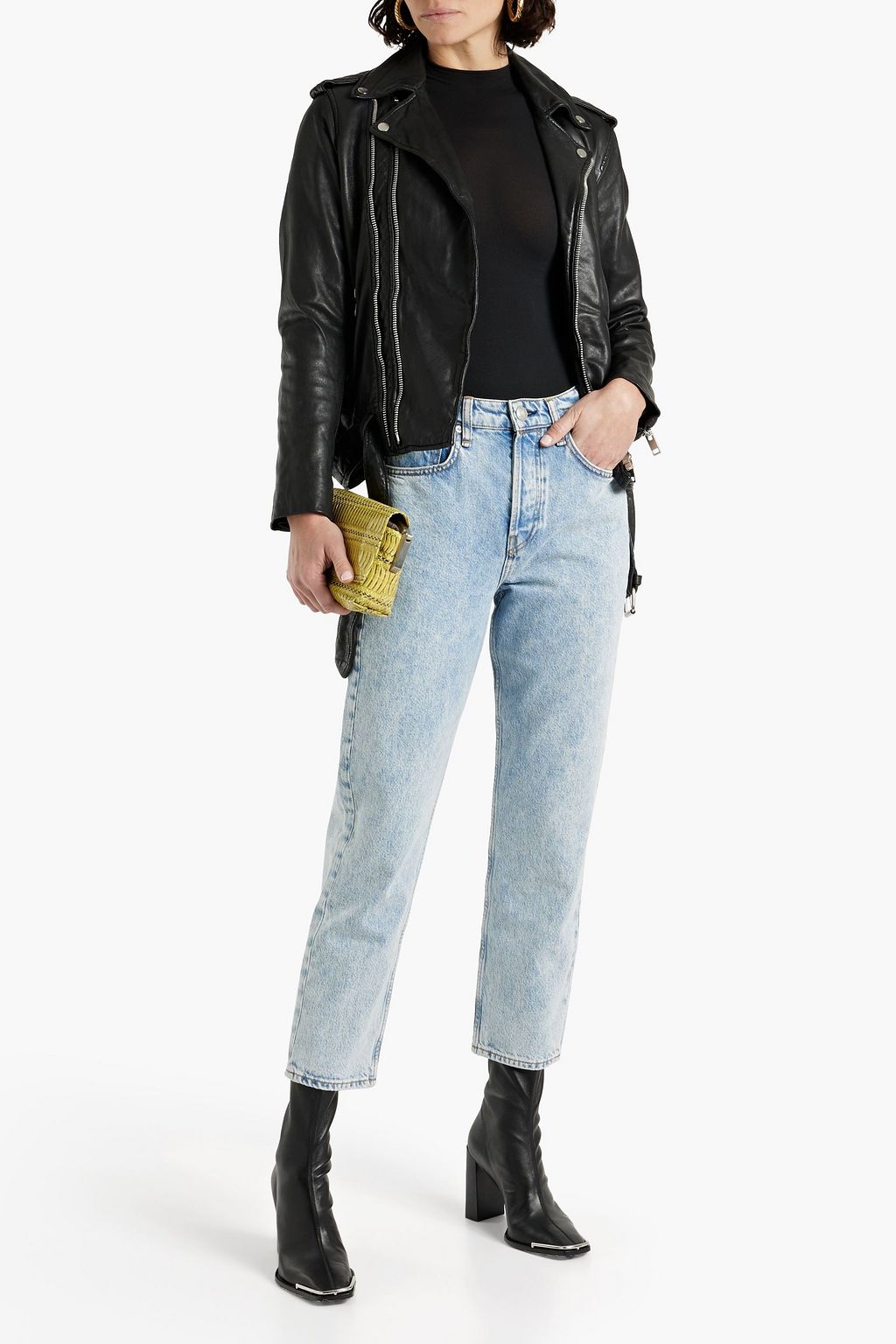 WALTER BAKER Kingsley leather biker jacket