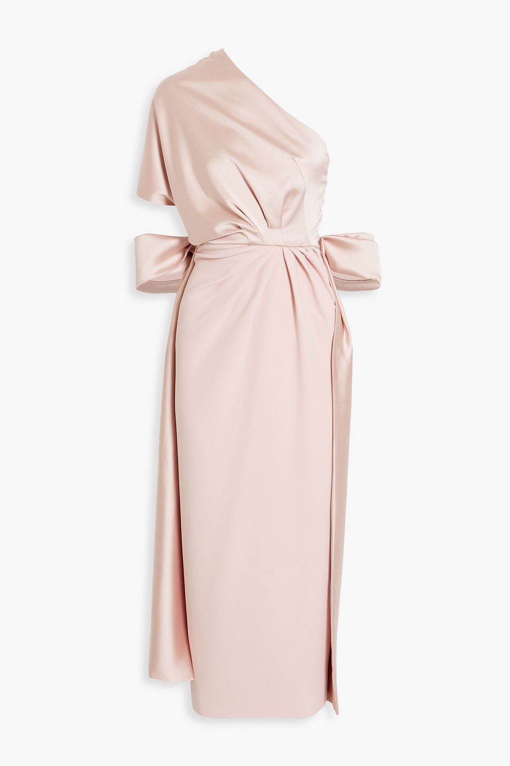 One shoulder dress discount with satin sash