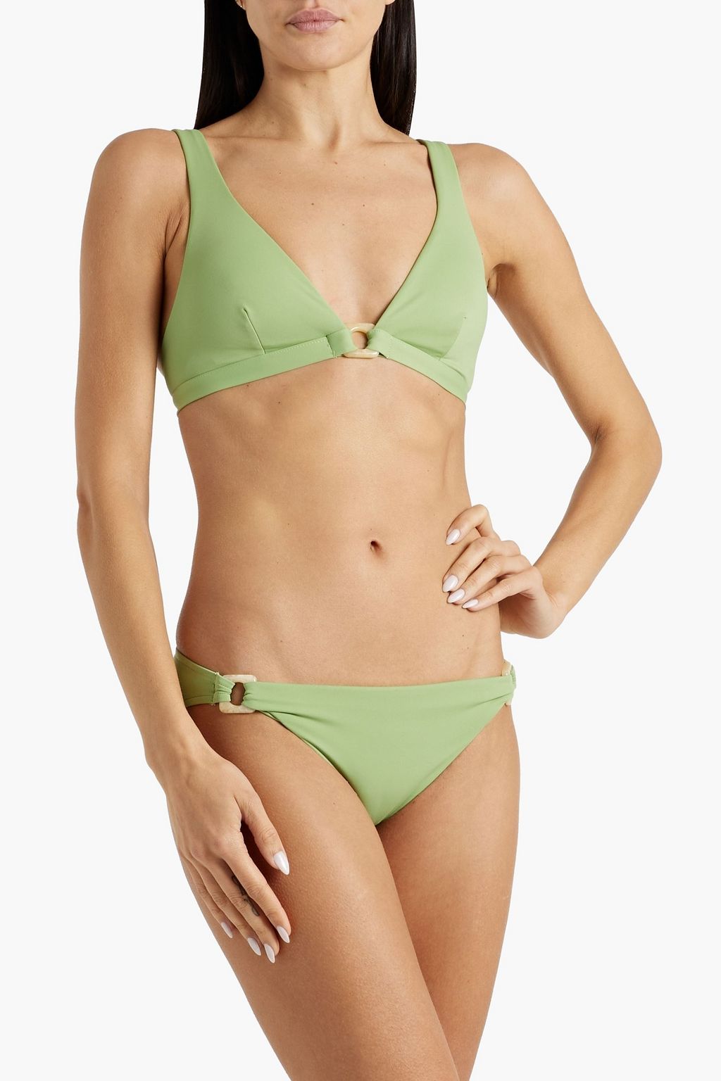 SEAFOLLY Belize ring-embellished triangle bikini top