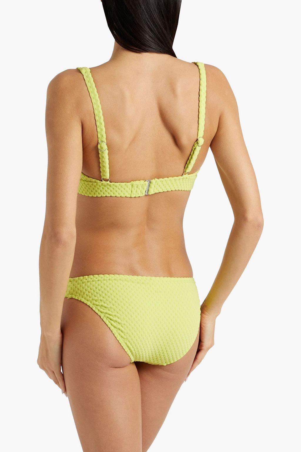 SEAFOLLY Riviera stretch-jacquard triangle bikini top