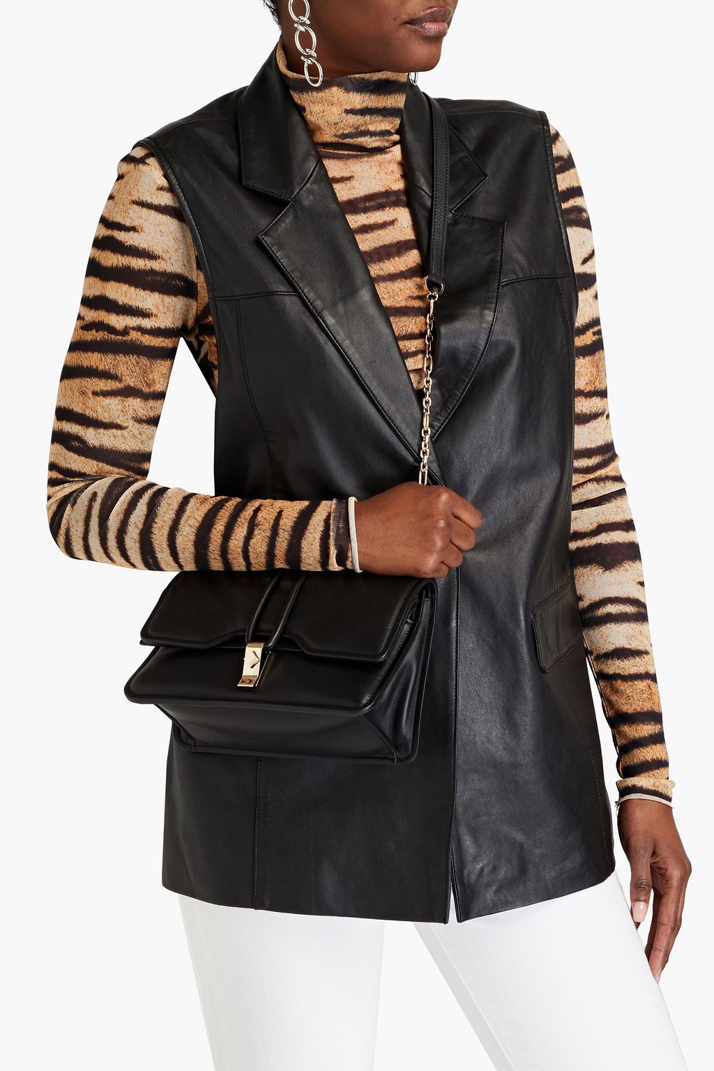 MCM Padded leather shoulder bag