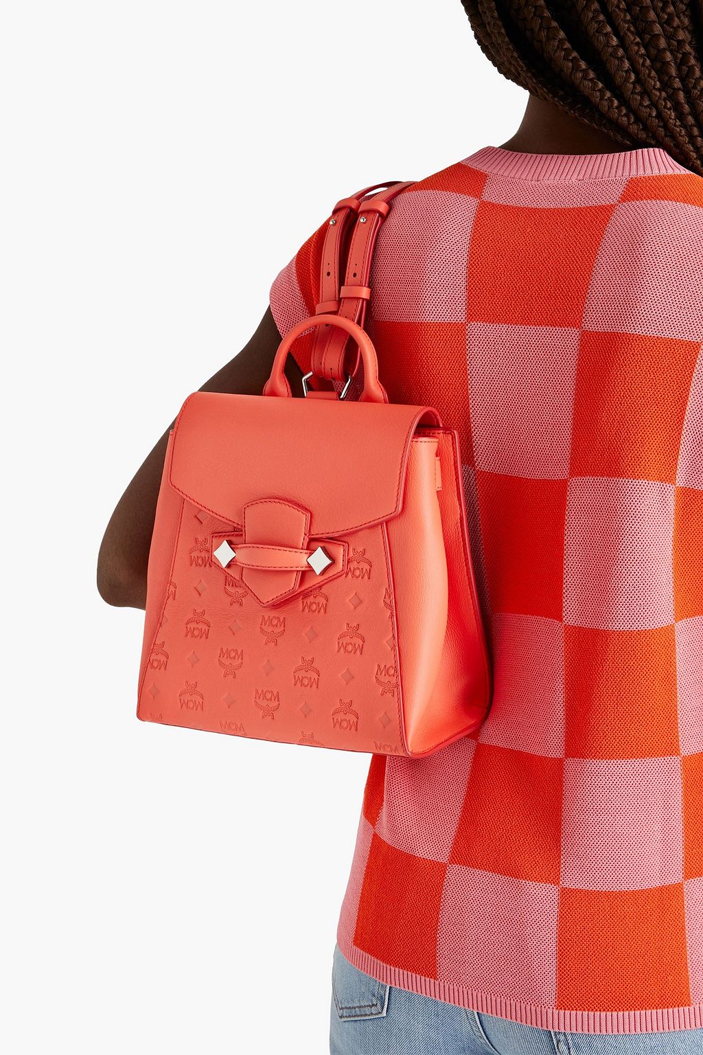 MCM Embossed leather backpack
