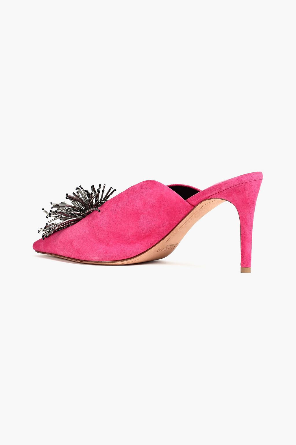 ALEXANDRE BIRMAN 장식 디테일 스웨이드 뮬