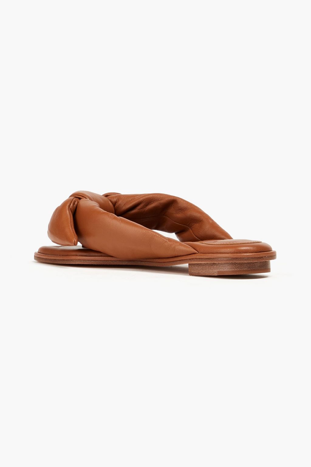 ALEXANDRE BIRMAN Soft Clarita レザー サンダル リボン付き パッド入り