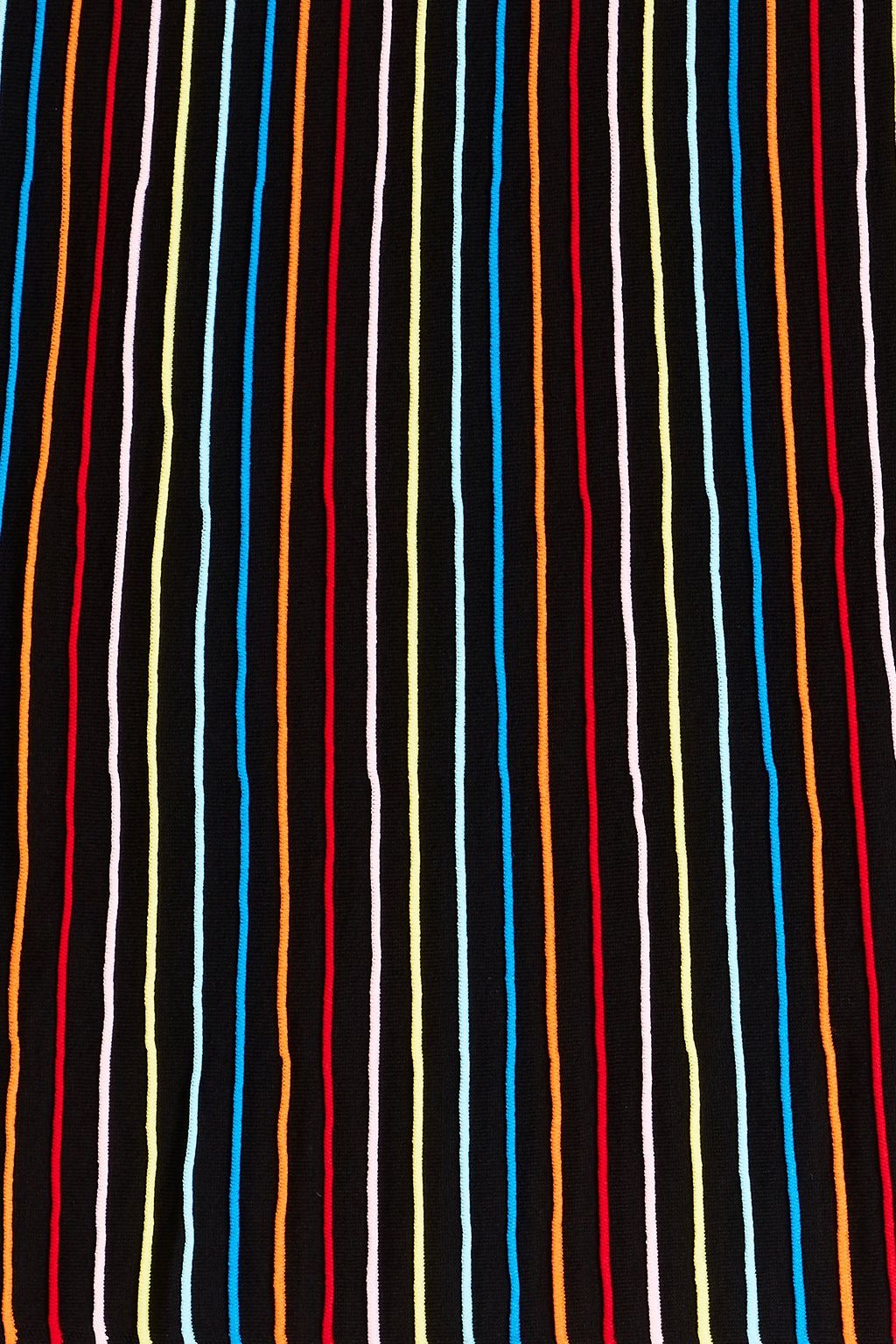 SOLID & STRIPED فستان متوسط الطول «ذا كيمبرلي» محبوك بتصميم مخطط
