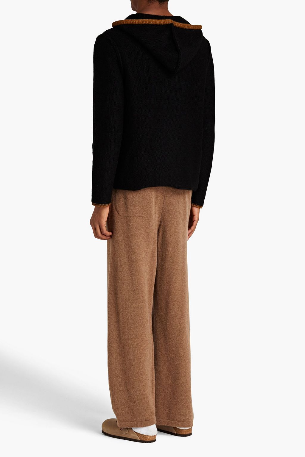 JAMES PERSE Knitted zip-up hoodie