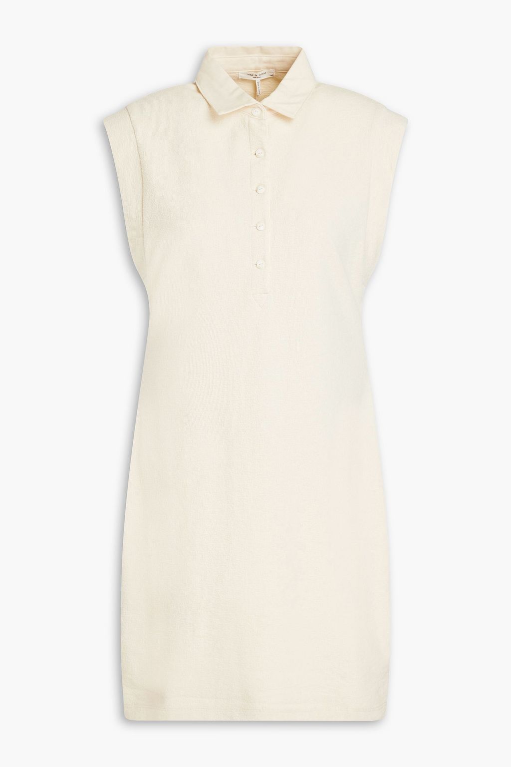 RAG & BONE McKenna ribbed cotton-jersey mini shirt dress | THE OUTNET