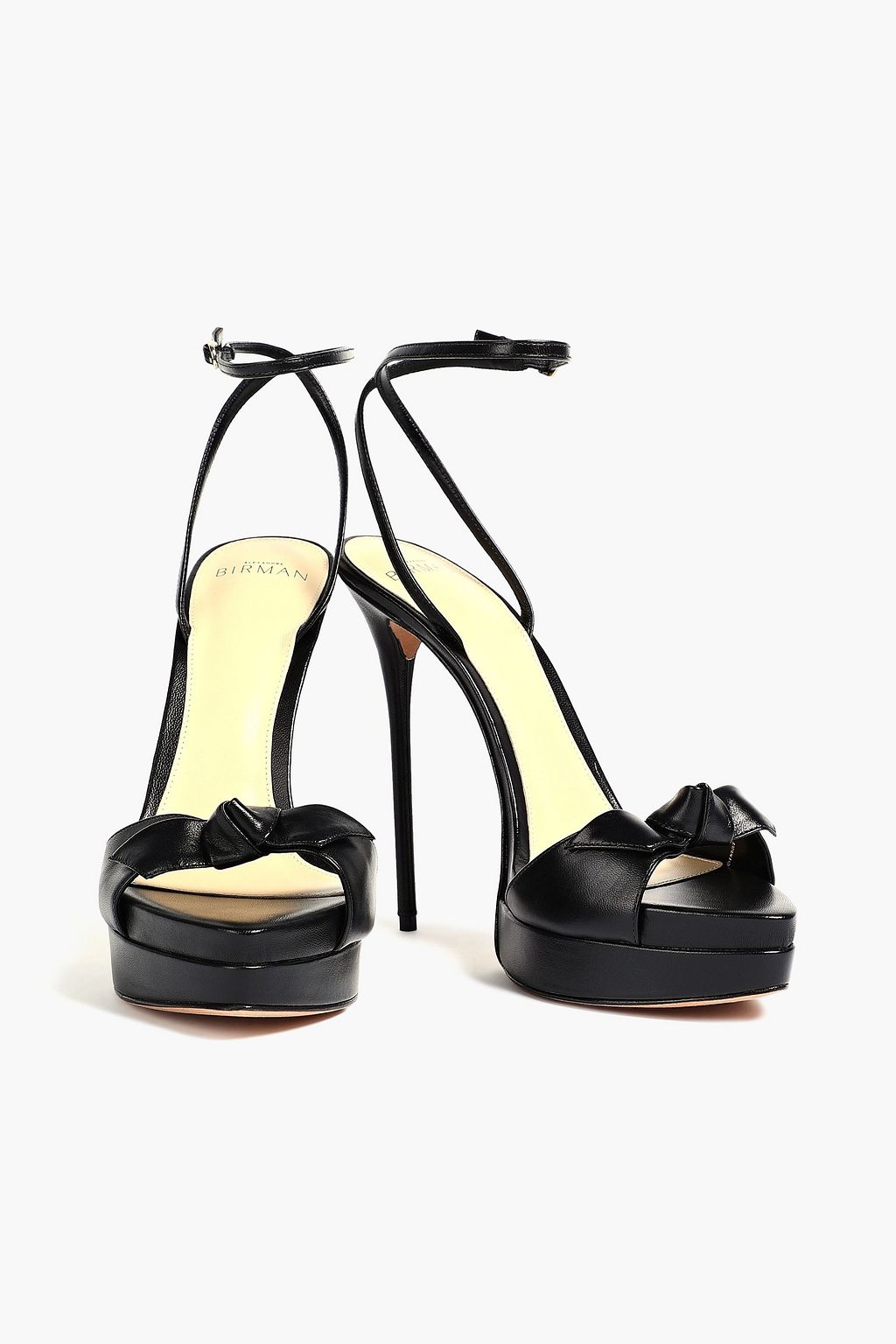 ALEXANDRE BIRMAN Clarita 130 bow-detailed leather sandals
