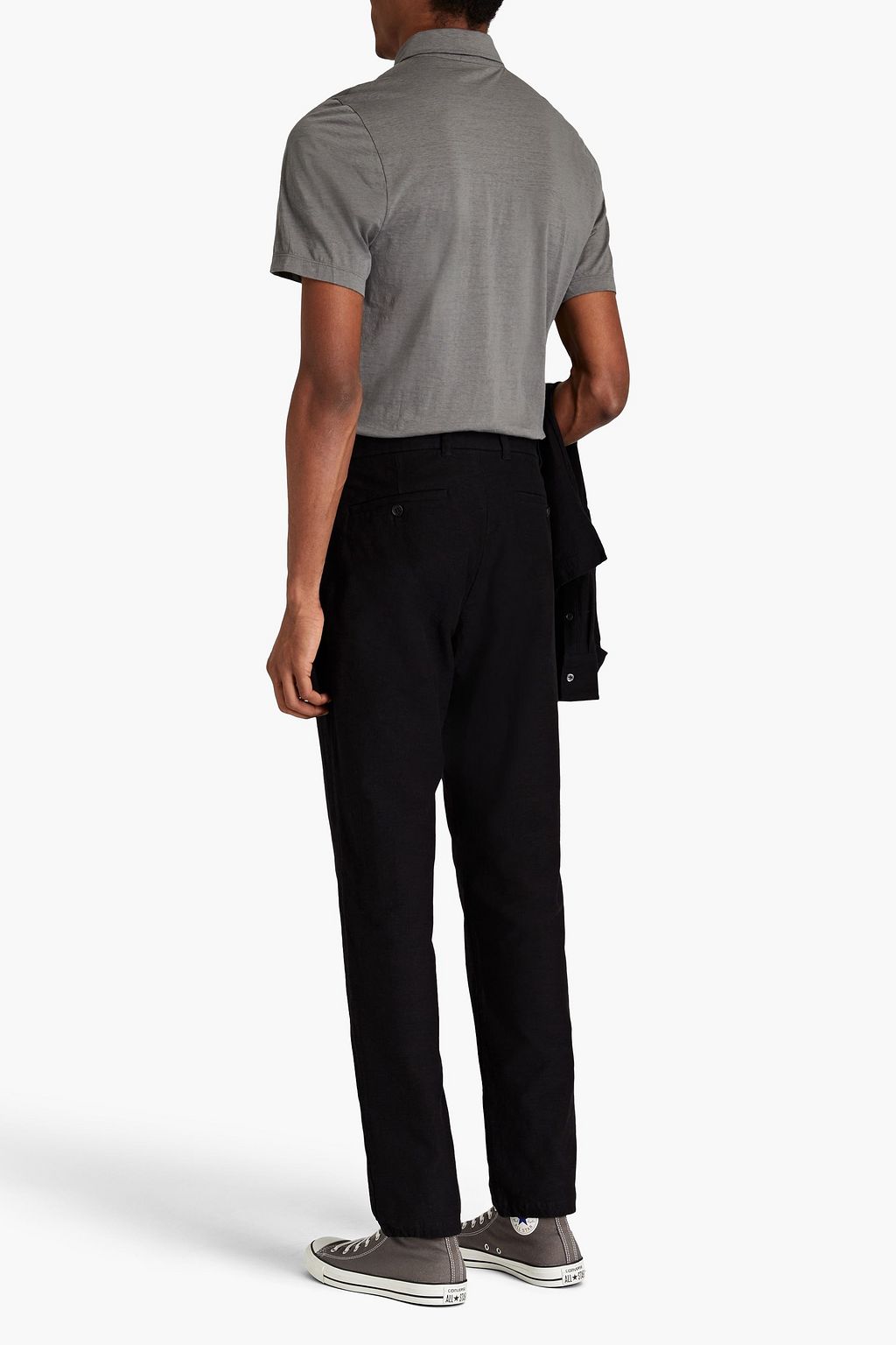 JAMES PERSE Slub cotton-jersey polo shirt