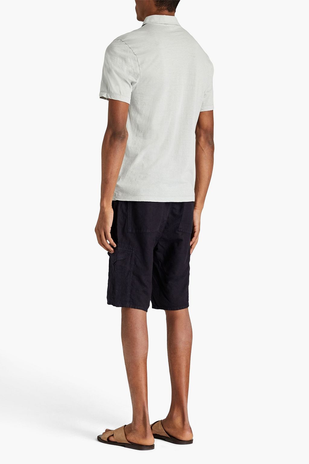 JAMES PERSE Slub cotton-jersey polo shirt