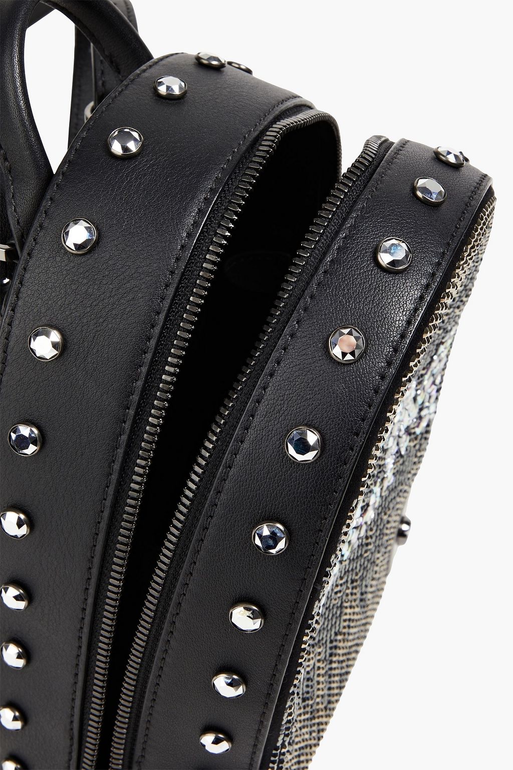 MCM Stark Bebe Boo crystal-embellished leather backpack