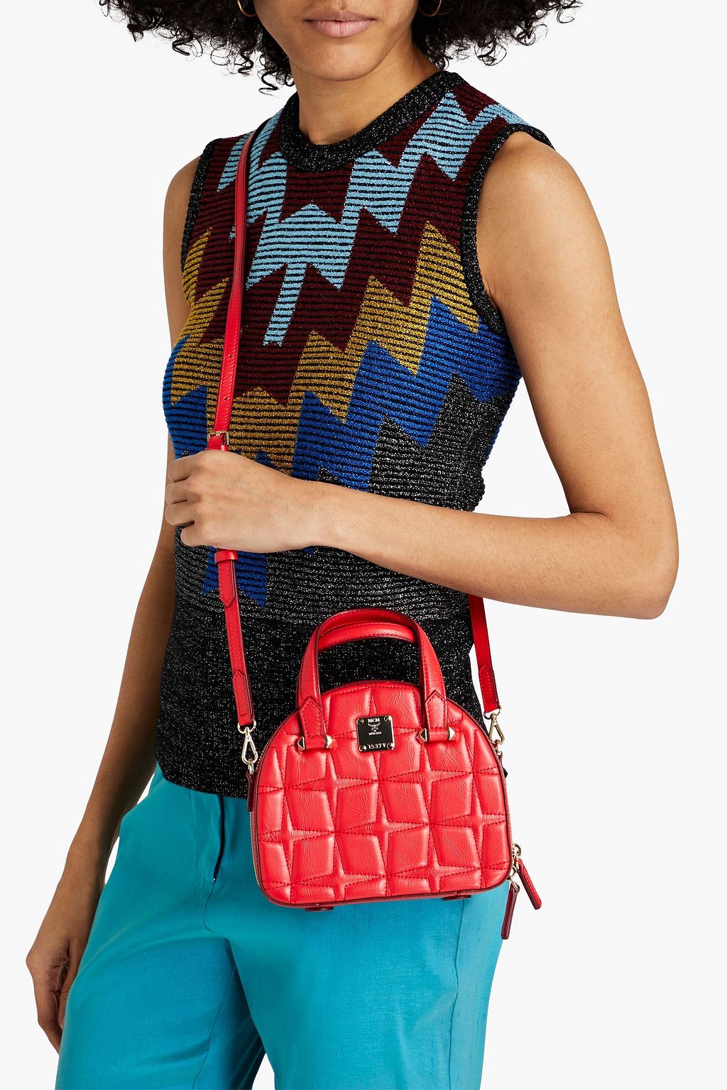 MCM Quilted leather tote