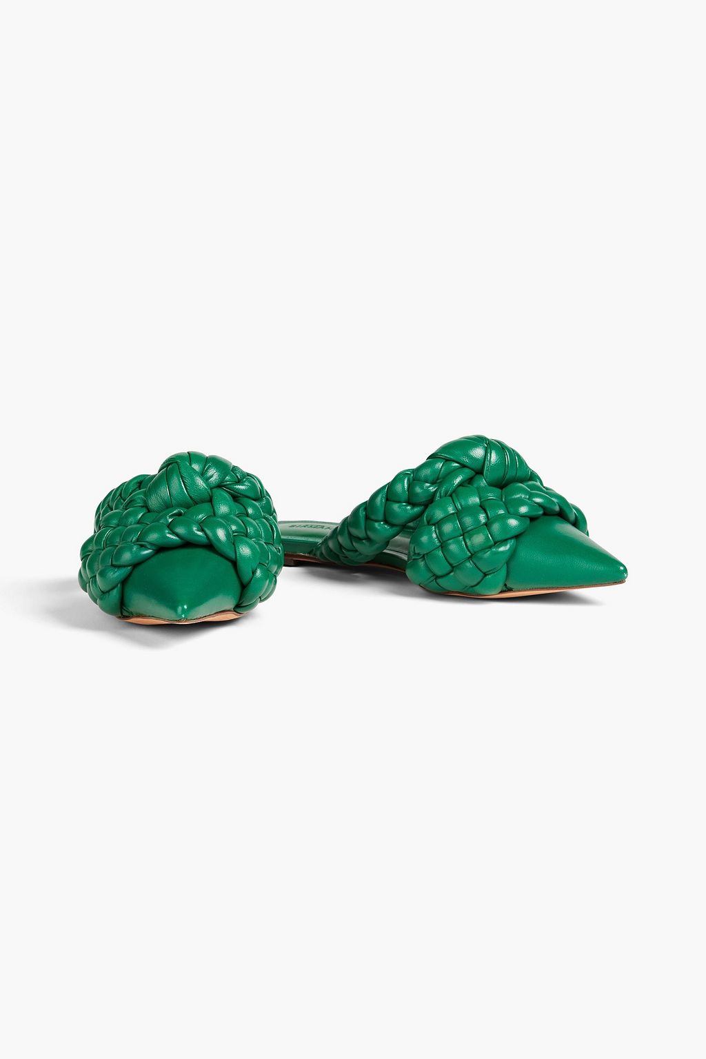 ALEXANDRE BIRMAN Carlotta 編み込みレザー フラットシューズ