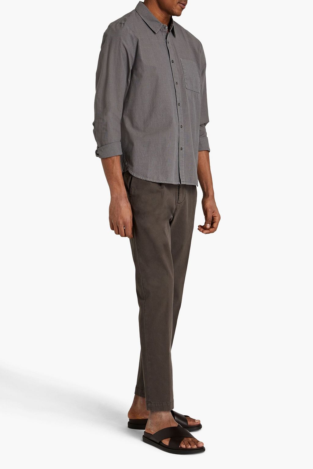 JAMES PERSE Houndstooth cotton shirt