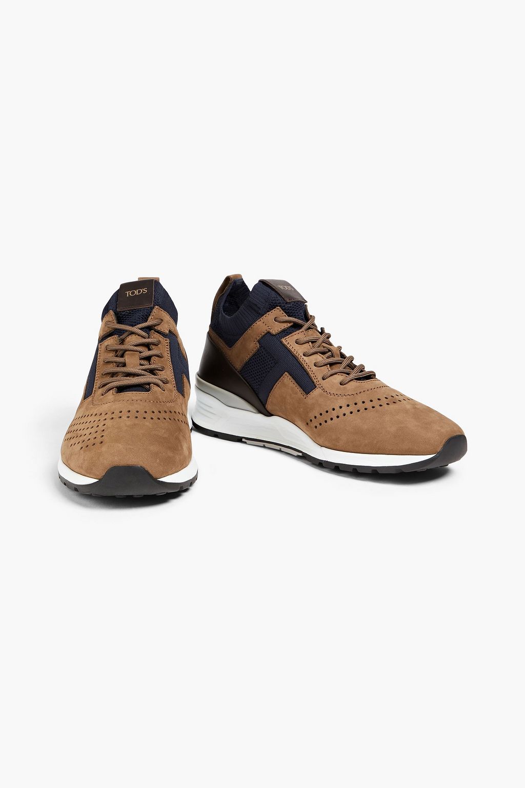 TOD'S Perforated nubuck sneakers