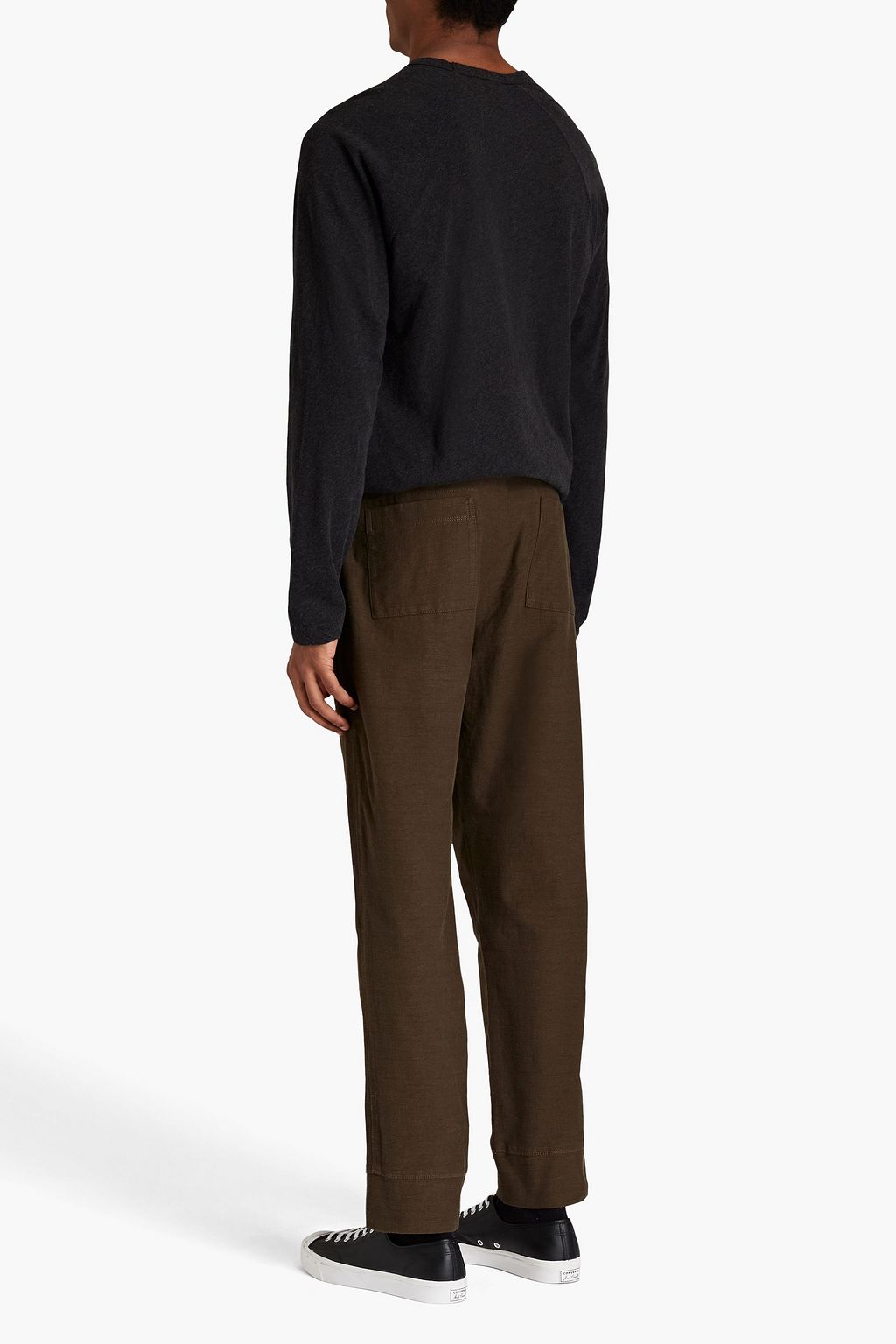 JAMES PERSE Slub stretch-cotton jersey drawstring pants