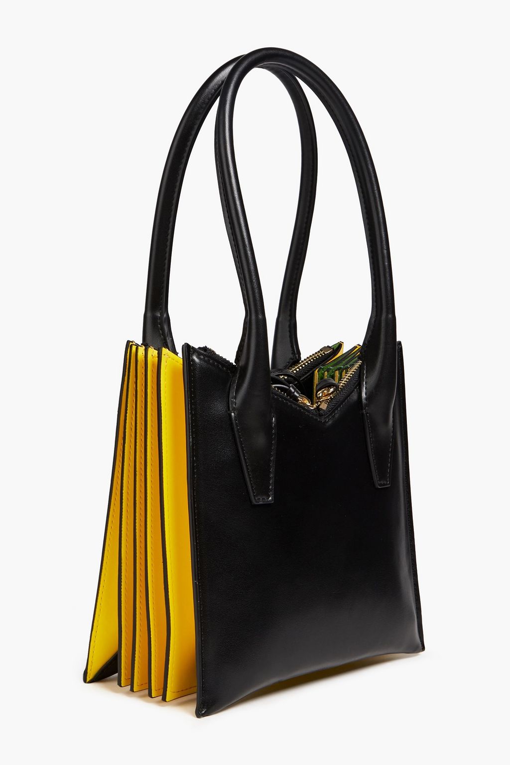 SARA BATTAGLIA Tati Plissé Toy faux leather tote