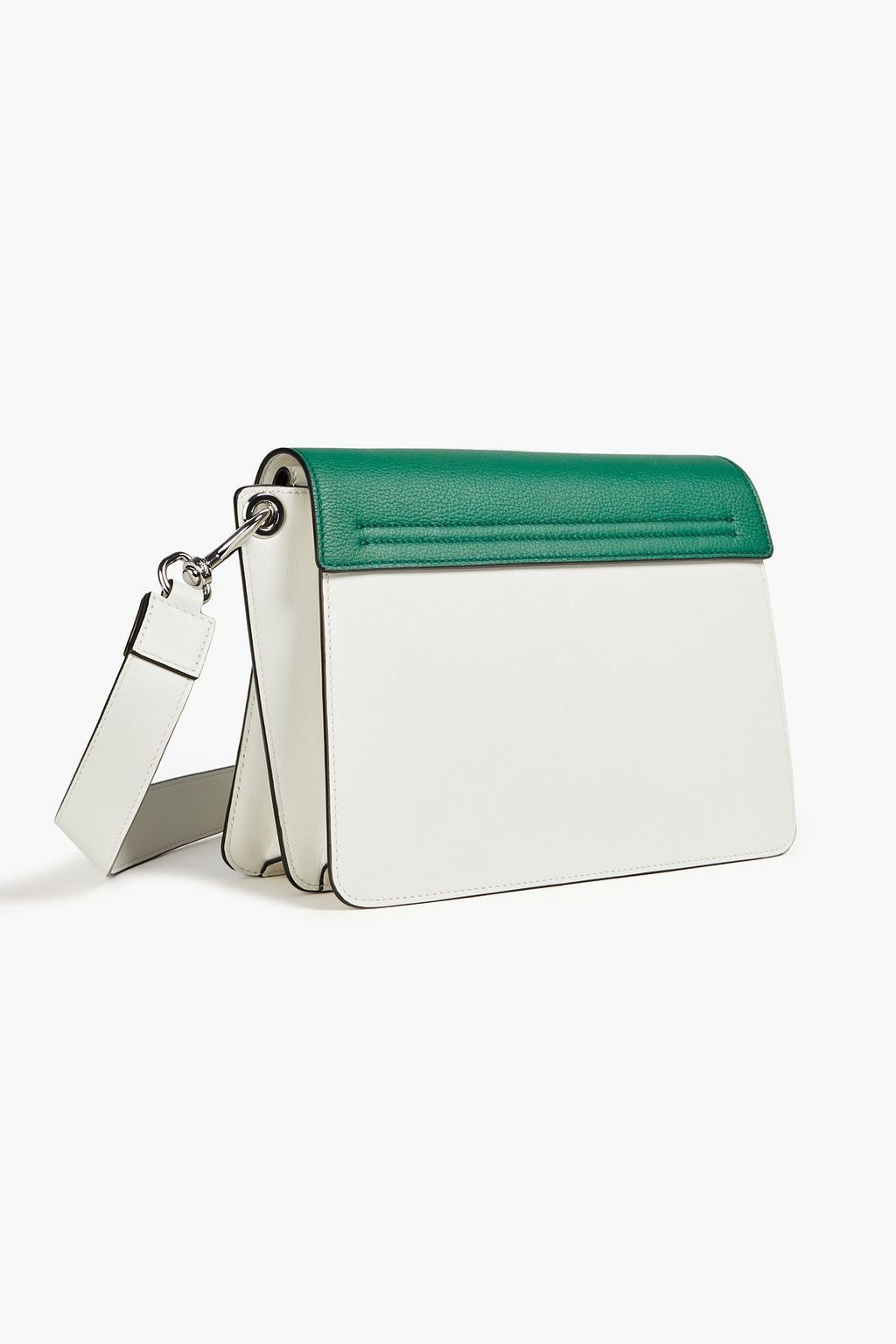 MCM Printed smooth and pebbled-leather shoulder bag