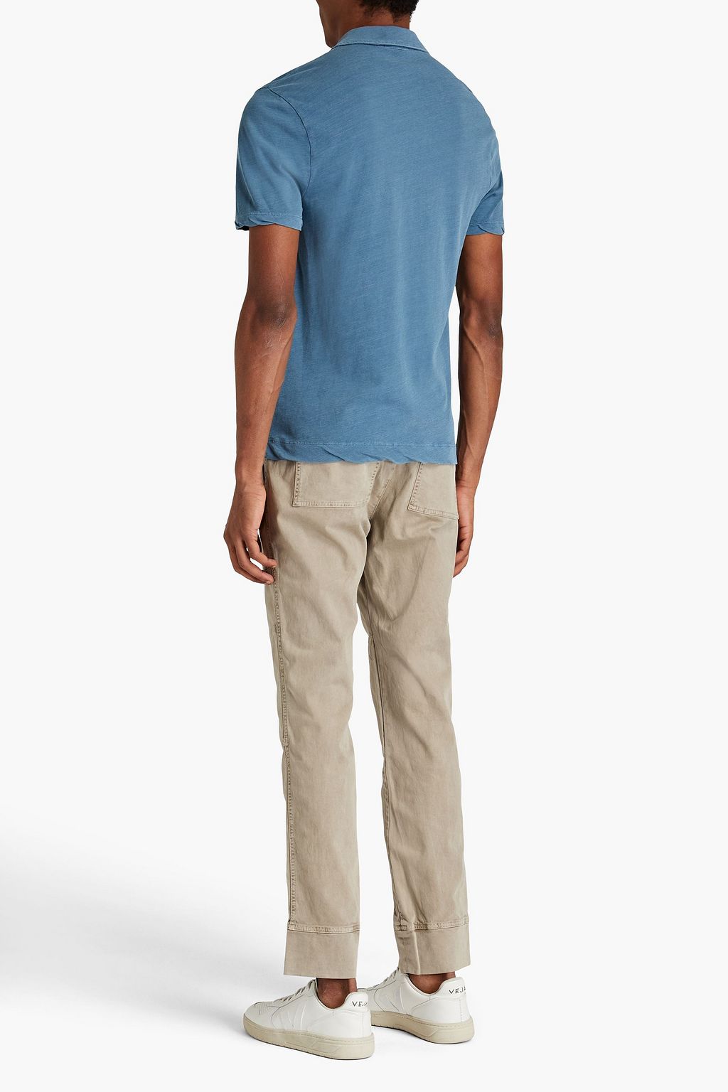 JAMES PERSE Slub cotton-jersey polo shirt