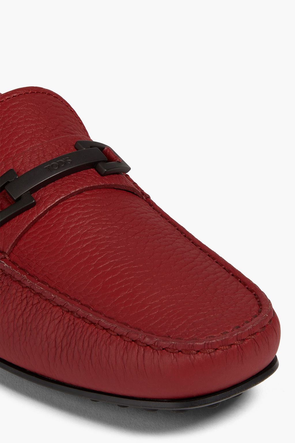 TOD'S Pebbled-leather driving shoes