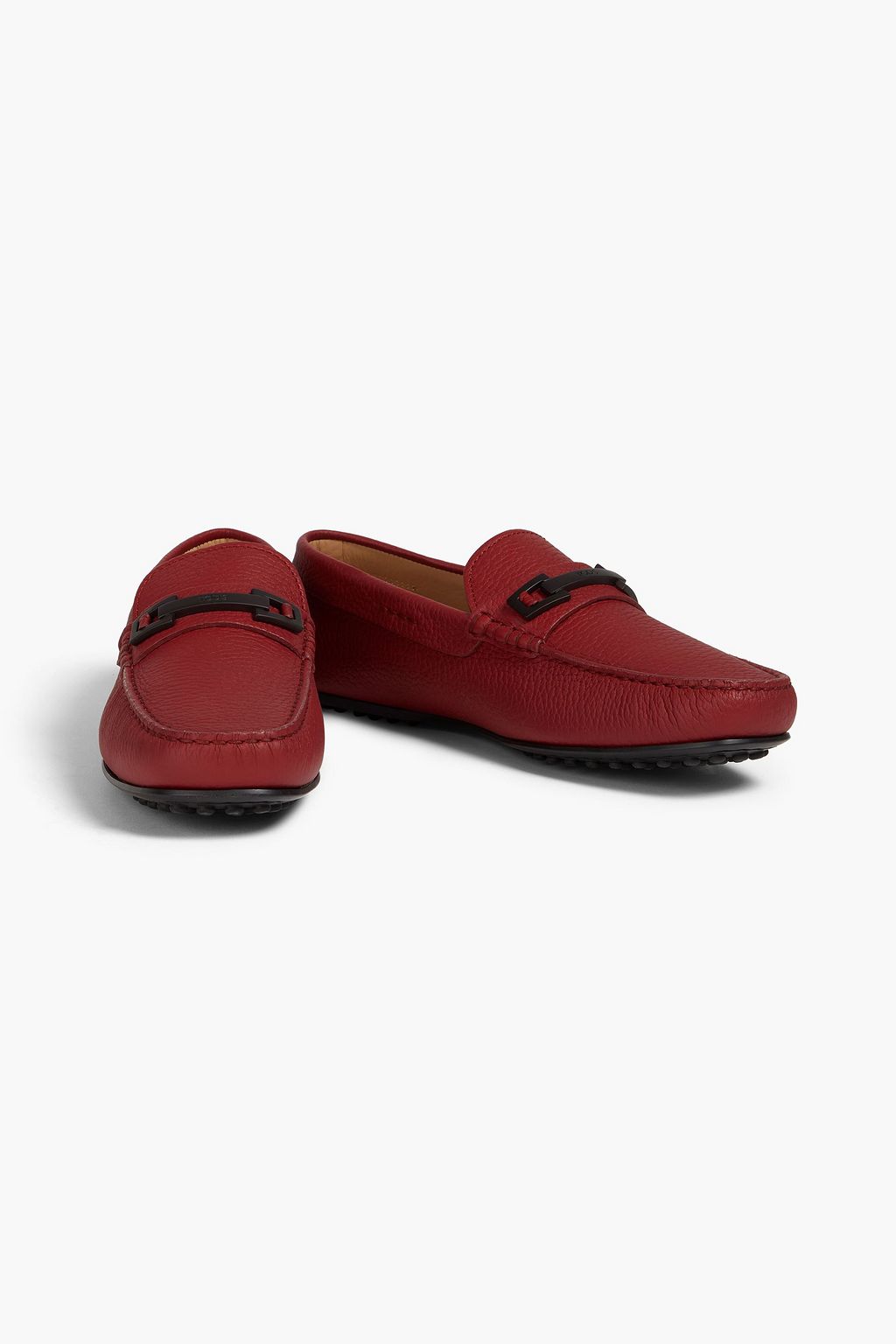 TOD'S Pebbled-leather driving shoes