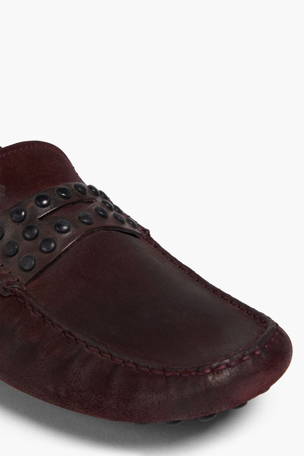 TOD'S Drivers aus beschichtetem Veloursleder mit Nieten
