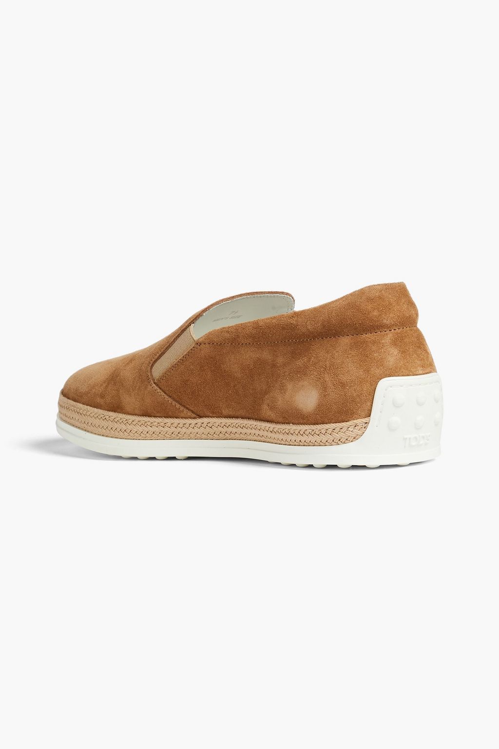 TOD'S Printed suede espadrilles