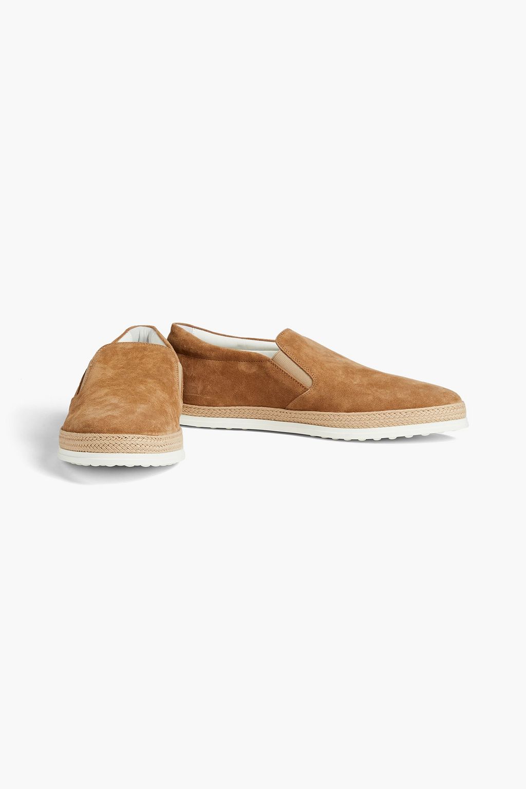 TOD'S Printed suede espadrilles