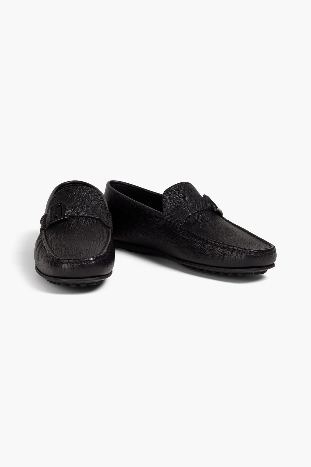 TOD'S Textured-leather driving shoes