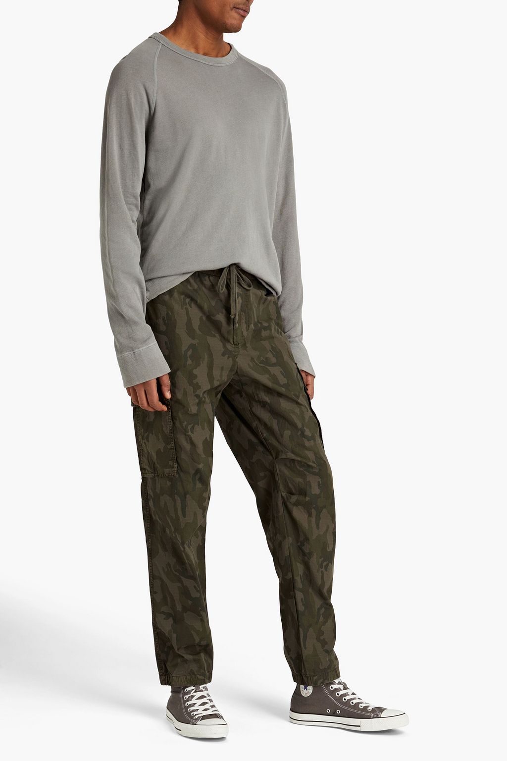 JAMES PERSE French cotton-terry sweatshirt