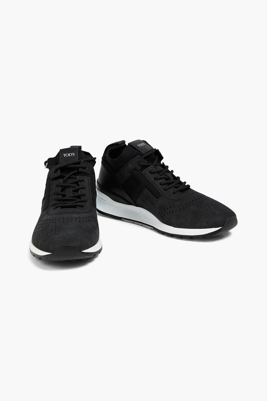 TOD'S Perforated nubuck sneakers