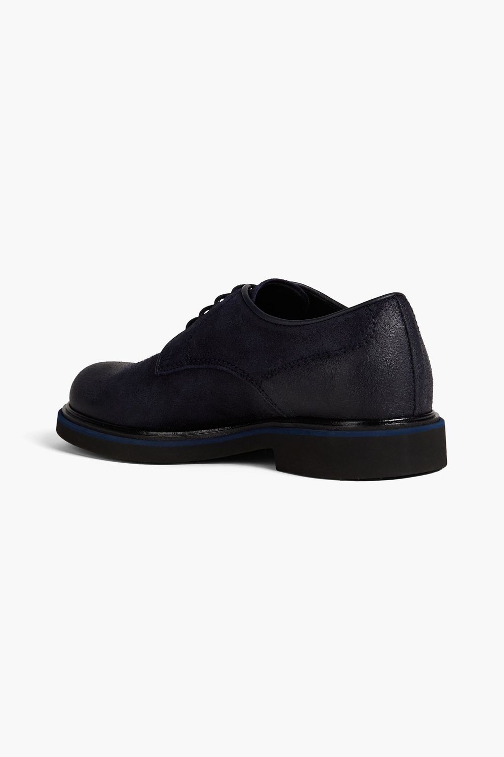TOD'S Coated suede derby shoes