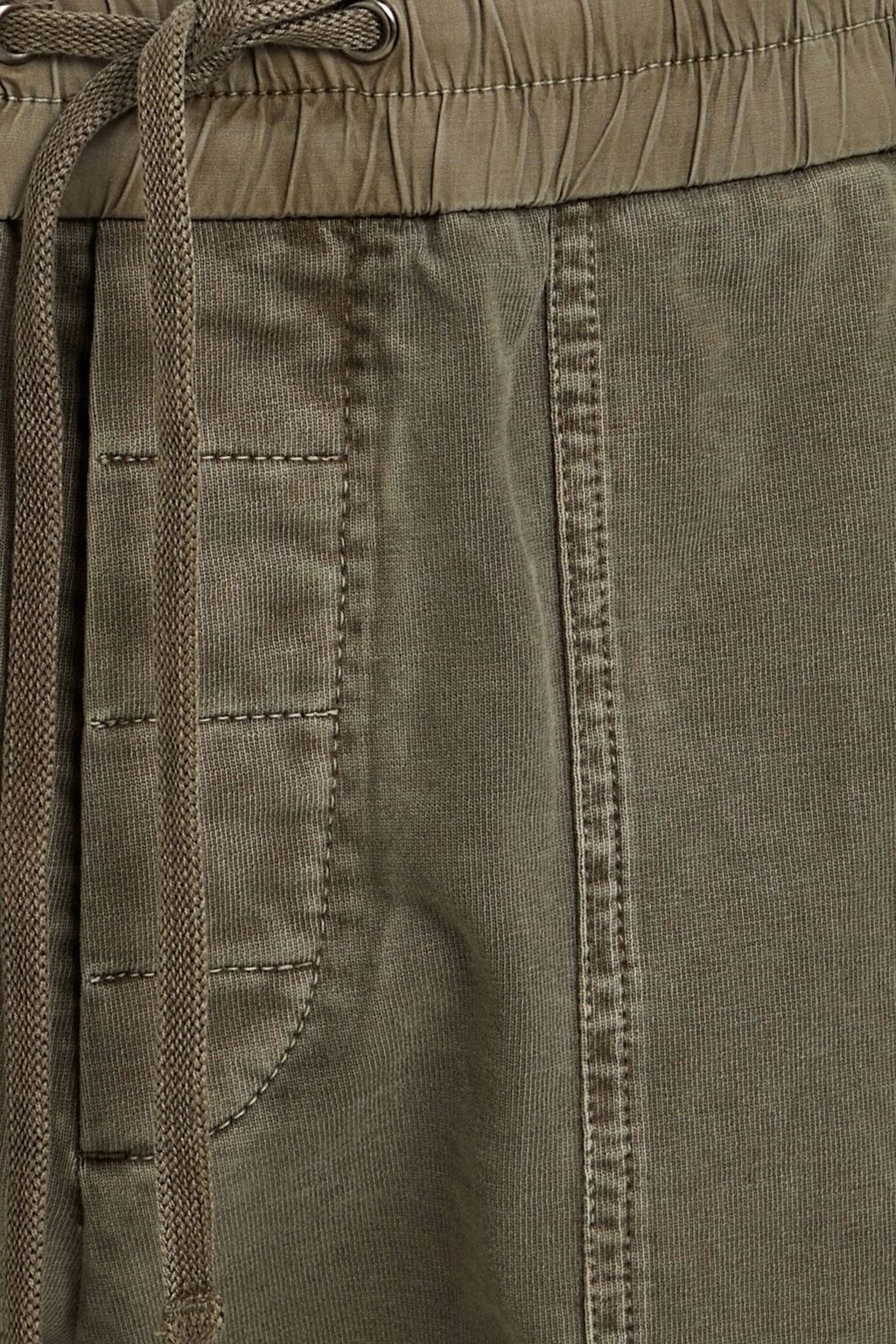 JAMES PERSE Poplin-trimmed cotton-jersey shorts
