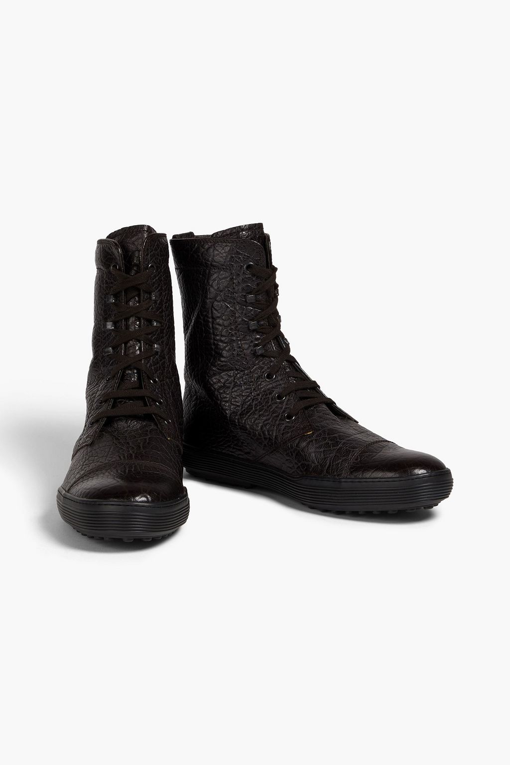 TOD'S Pebbled-leather boots