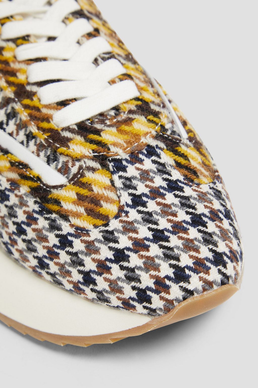 GOOD NEWS Kook houndstooth tweed sneakers